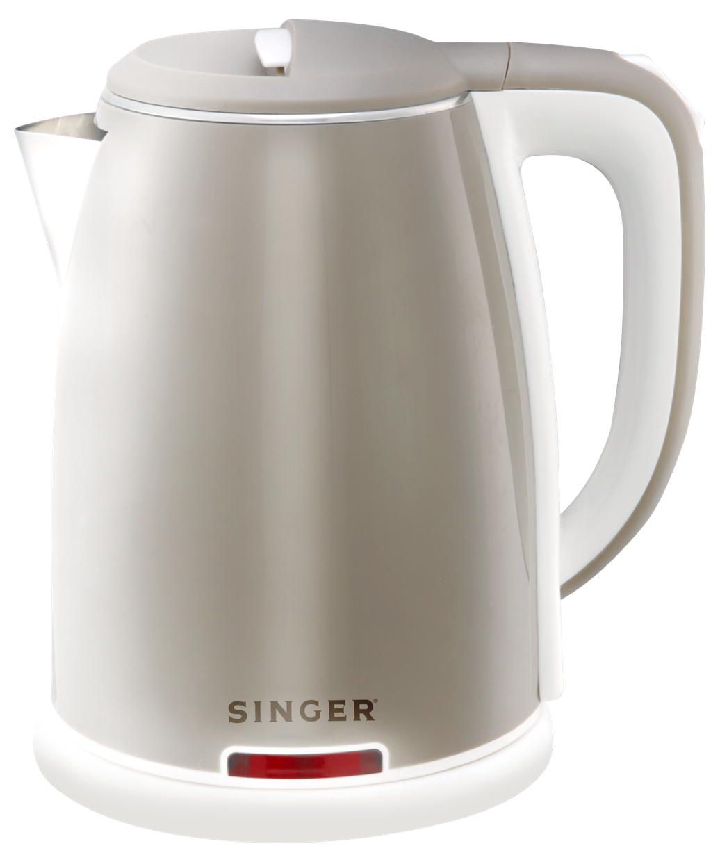 Singer 1.5L Electric Kettle - Heatproof Plastic & Stainless Steel